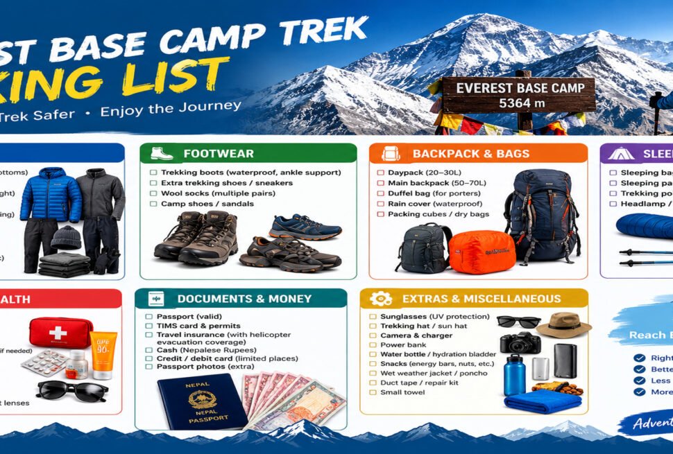 Everest Base Camp Trek Packing List: What You Actually Need vs What You Think You Need
