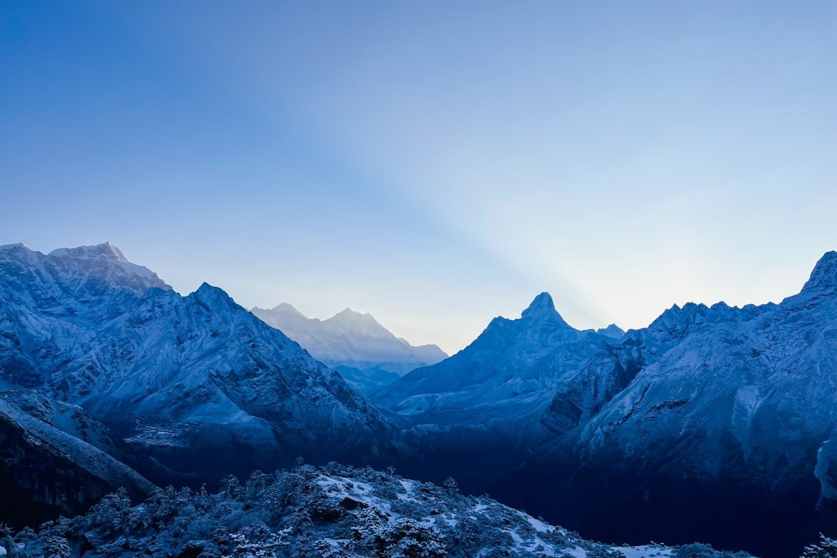 Suspension bridge on Everest Base Camp trek Nepal