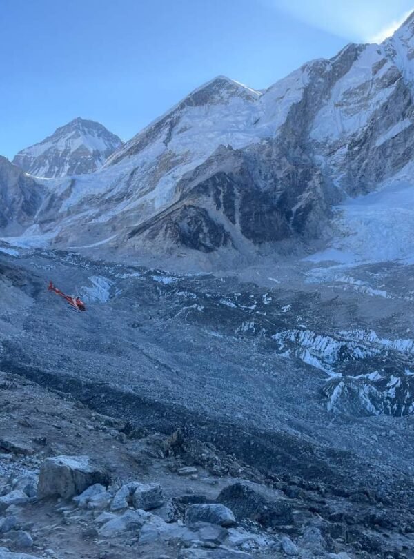 Khumbu glacier on Everest Base Camp trek route