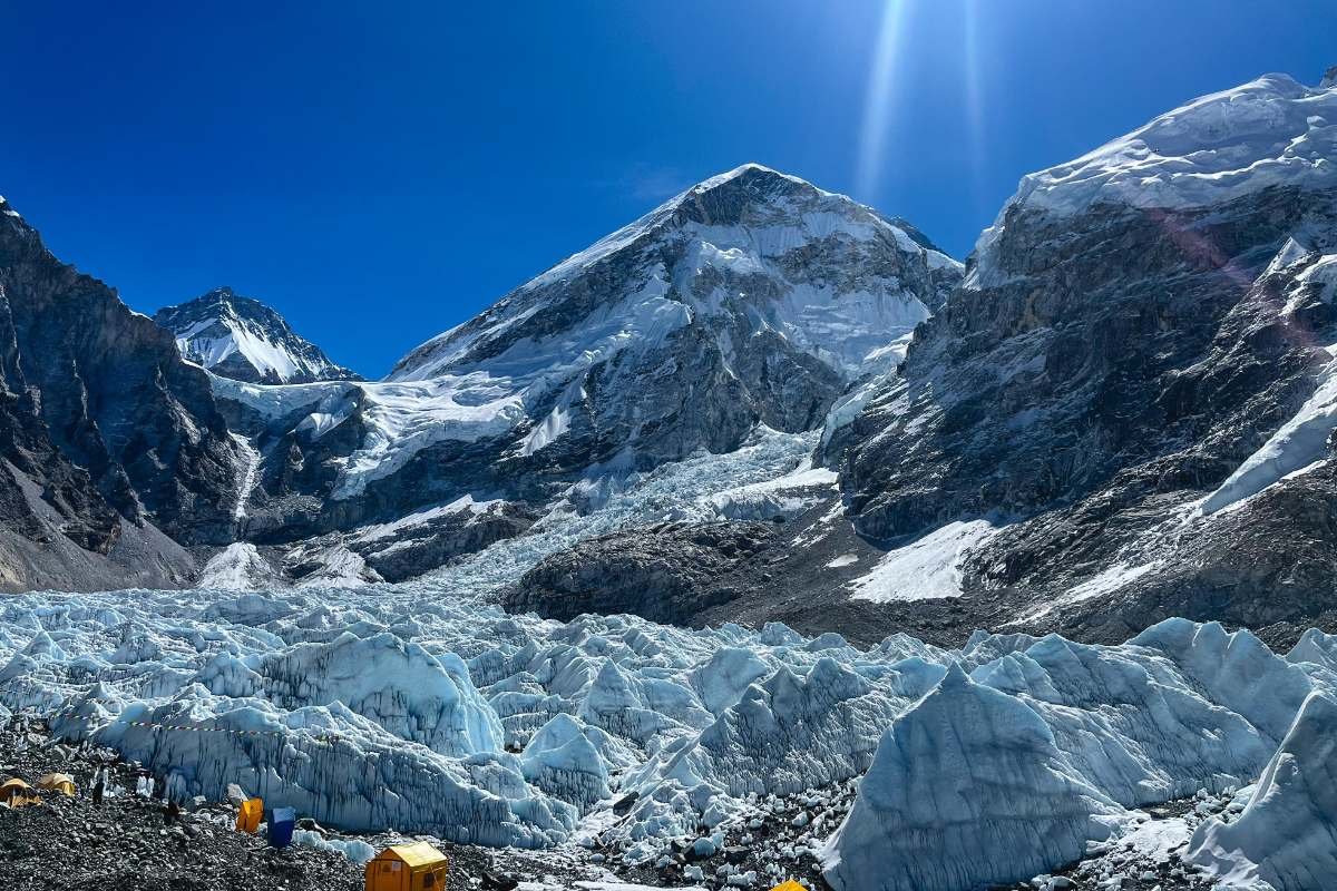 Himalaya landscape on Everest Base Camp trek