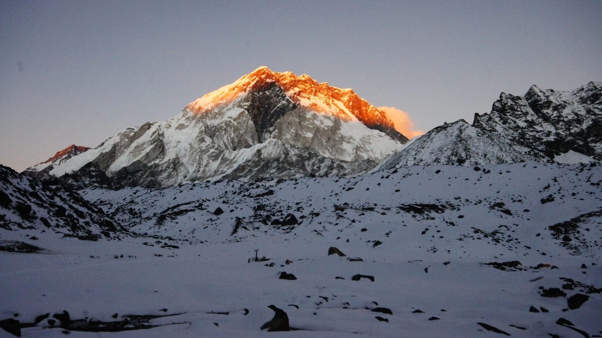 Panoramic view of Everest Base Camp trek route